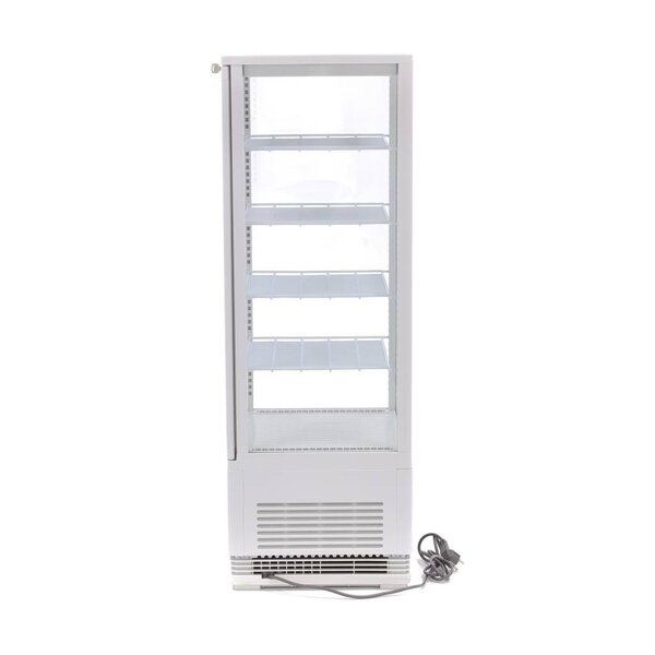 Koelvitrine | 1 Draaideur | 105 Liter Capaciteit | 4 Roosters | 0.18kW (230V) | 428x386x1110(h)mm
