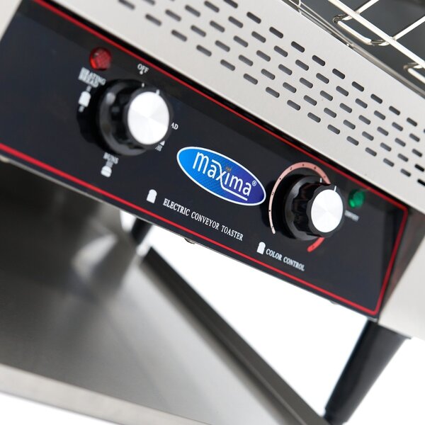 Doorloop Broodrooster | 450 st/u | RVS | Instelbare snelheid | 2.6kW (230V) | 500x740x430(h)mm