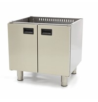 Maxima Horeca Onderstel Dubbel | RVS uitvoering | Twee deuren | Ergonomische handgrepen | 600x600x610(h)mm