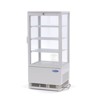 Maxima Mini Koelvitrine | 1 Draaideur | 84 Liter Capaciteit | 3 Roosters | 0.18kW (230V) | 428x386x960(h)mm 