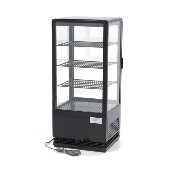 Mini Koelvitrine | 1 Draaideur | 3 Roosters | Geforceerde koeling | 0.18kW (230V) | 428x386x960(h)mm