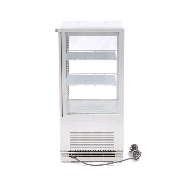Mini Koelvitrine | 1 Draaideur | 2 Roosters | Geforceerde koeling | 0.18kW (230V) | 428x386x810(h)mm