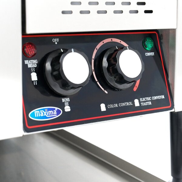 Doorloop Broodrooster | 150 st/u | RVS | Instelbare snelheid | 1.36kW (230V) | 320x650x420(h)mm