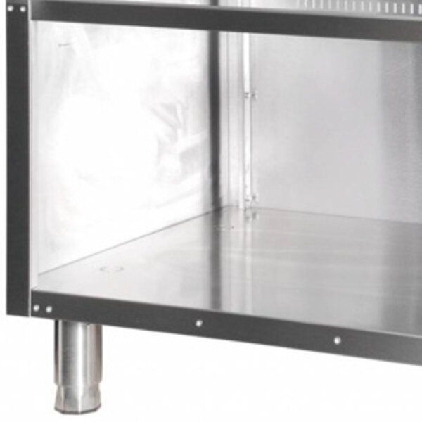 Heavy Duty Onderstel Dubbel | Open RVS onderstel | 800x580x570(h)mm