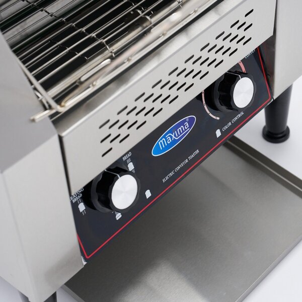 Doorloop Broodrooster | 300 st/u | RVS | RVS ontwerp | 2.2kW (230V) | 400x740x430(h)mm