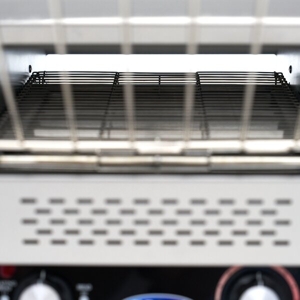 Doorloop Broodrooster | 300 st/u | RVS | RVS ontwerp | 2.2kW (230V) | 400x740x430(h)mm