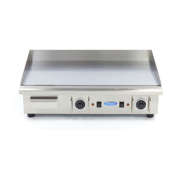 Elektrische grillplaat | 50–300°C | RVS | Chromen spiegelafwerking | 4.4kW (400V) | 735x525x240(h)mm