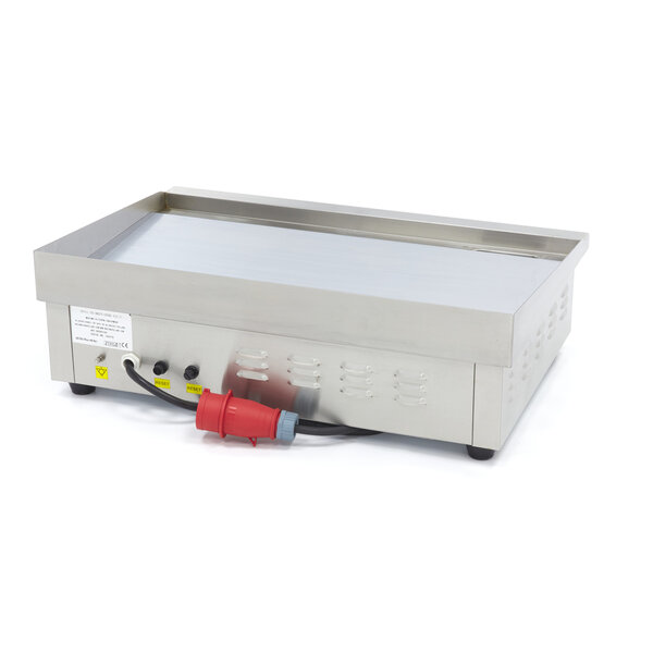 Elektrische grillplaat | 50–300°C | RVS | Chromen spiegelafwerking | 4.4kW (400V) | 735x525x240(h)mm