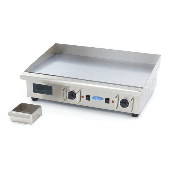 Elektrische grillplaat | 50–300°C | RVS | Chromen spiegelafwerking | 4.4kW (400V) | 735x525x240(h)mm