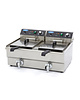 Maxima Frituurpan dubbele | 50–200°C | RVS | Tapkraan | 6kW (230V) | 686x530x385(h)mm 