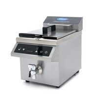 Maxima Inductie frituurpan | 60–190°C | RVS | Touchbediening LED-display | 3.5kW (230V) | 290x500x410(h)mm 
