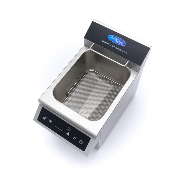 Inductie frituurpan | 60–190°C | RVS | Touchbediening LED-display | 3.5kW (230V) | 290x500x410(h)mm