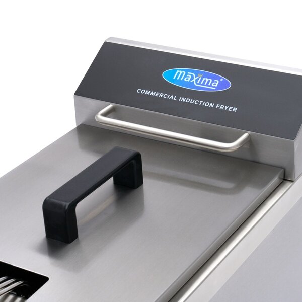 Inductie frituurpan | 60–190°C | RVS | Touchbediening LED-display | 3.5kW (230V) | 290x500x410(h)mm