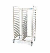 Maxima Regaalwagen | RVS constructie | 2x 16 etages | 980x680x1735(h)mm