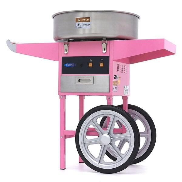Suikerspinmachine | RVS | Roze | RVS pan | 1.08kW (230V) | 960x520x880(h)mm