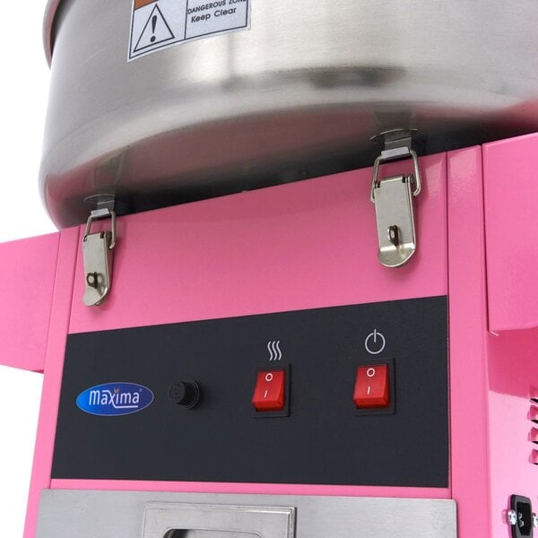 Suikerspinmachine | RVS | Roze | RVS pan | 1.08kW (230V) | 960x520x880(h)mm