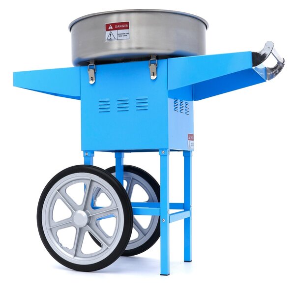 Suikerspinmachine | RVS | Blauw | RVS pan | 1.08kW (230V) | 960x520x880(h)mm