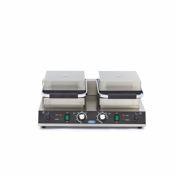 Wafelijzer | 50–300°C | RVS | Vier wafels tegelijk | 3kW (230V) | 630x380x270(h)mm