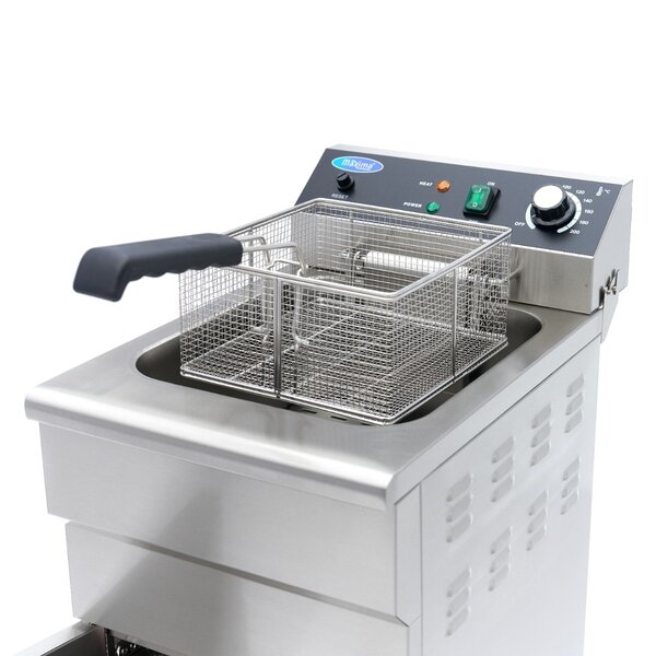 Frituurpan | 60–200°C | RVS | Koude zone | 3kW (230V) | 360x530x910(h)mm