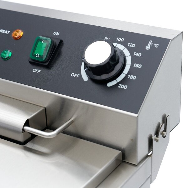 Frituurpan | 60–200°C | RVS | Koude zone | 3kW (230V) | 360x530x910(h)mm