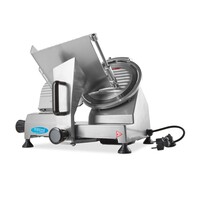 Maxima Vleessnijmachine | Gecoat Staal/Aluminium | Ø 22 cm mes | Instelbare snijdikte | 0.12kW (230V) | 478x404x350(h)mm