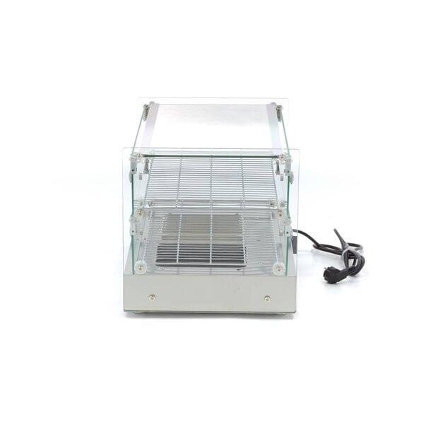 Warmhoudvitrine | 2 Deuren | 48 Liter Capaciteit | 2 Roosters | 0.8kW (230V) | 554x361x376(h)mm