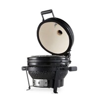 Maxima Premium Kamado BBQ | Keramische wanden | Roestvrij stalen rooster | Bamboe handgrepen | 465x550x540(h)mm 