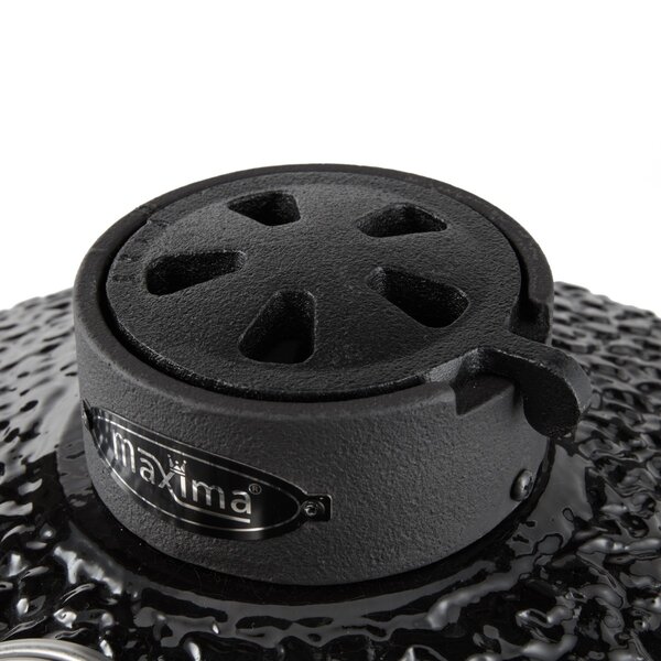 Premium Kamado BBQ | Keramische wanden | Roestvrij stalen rooster | Bamboe handgrepen | 465x550x540(h)mm