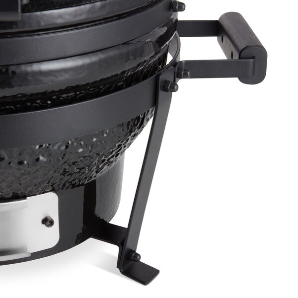 Premium Kamado BBQ | Keramische wanden | Roestvrij stalen rooster | Bamboe handgrepen | 465x550x540(h)mm