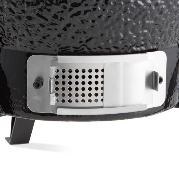 Premium Kamado BBQ | Keramische wanden | Roestvrij stalen rooster | Bamboe handgrepen | 465x550x540(h)mm