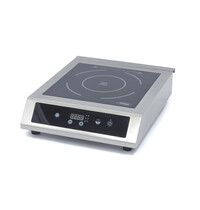 Maxima Inductiekookplaat | XL formaat | 1 Kookpunt (Ø280mm) | Safety Lock | Oververhittingsbescherming | 3.5kW (230V) | 440x540x130(h)mm