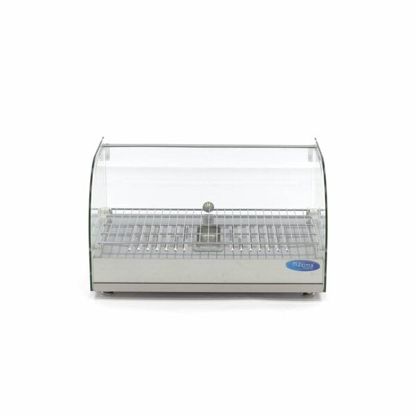 Warmhoudvitrine | 1 Glasdeur | 35 Liter Capaciteit | 1 Roosters | 0.8kW (230V) | 554x376x311(h)mm