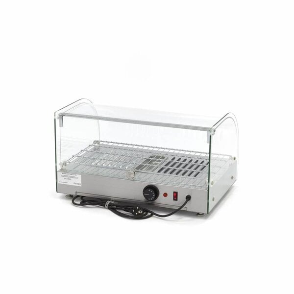 Warmhoudvitrine | 1 Glasdeur | 35 Liter Capaciteit | 1 Roosters | 0.8kW (230V) | 554x376x311(h)mm