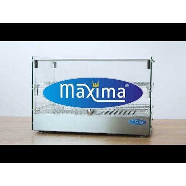 Warmhoudvitrine | 1 Glasdeur | 35 Liter Capaciteit | 1 Roosters | 0.8kW (230V) | 554x376x311(h)mm