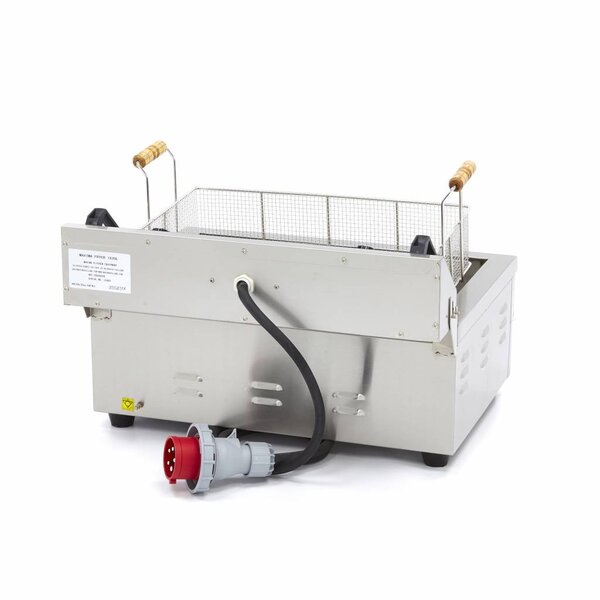 Frituurpan | 50–200°C | RVS | Extra groot | 4.5kW (400V) | 590x525x365(h)mm