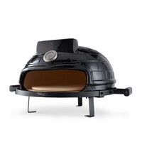 Maxima Keramische pizza oven | Keramische behuizing | Bamboe handvatten | 705x550x400(h)mm 