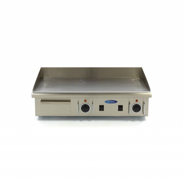 Elektrische grillplaat | 50–300°C | RVS | Gladde bakplaat | 4.4kW (400V) | 740x520x240(h)mm