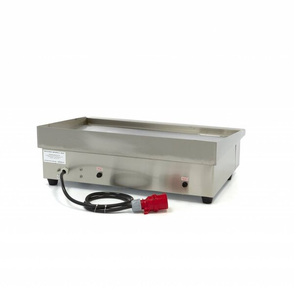 Elektrische grillplaat | 50–300°C | RVS | Gladde bakplaat | 4.4kW (400V) | 740x520x240(h)mm