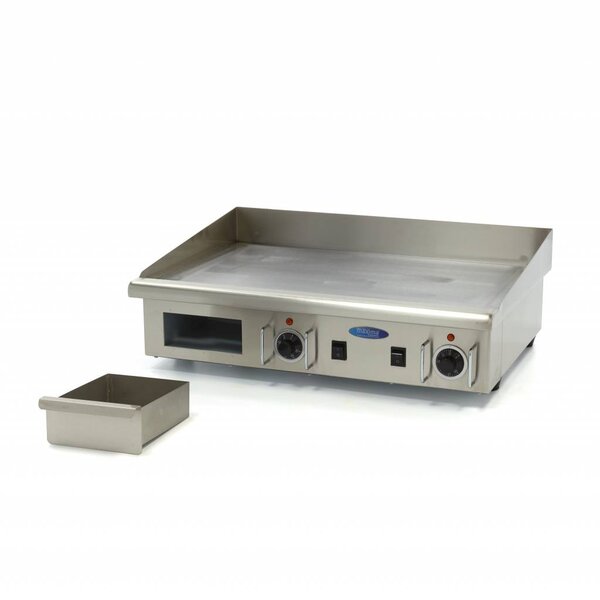 Elektrische grillplaat | 50–300°C | RVS | Gladde bakplaat | 4.4kW (400V) | 740x520x240(h)mm
