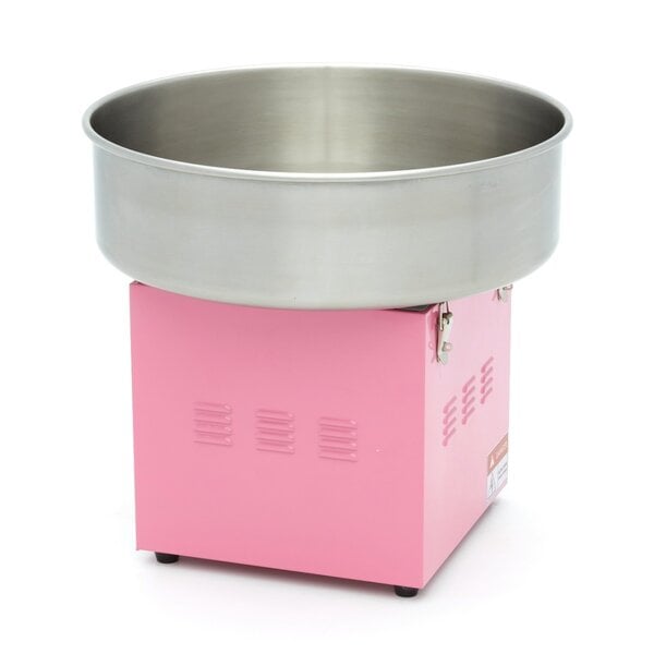 Suikerspinmachine | RVS | Roze | RVS pan | 1.08kW (230V) | Ø520x480(h)mm