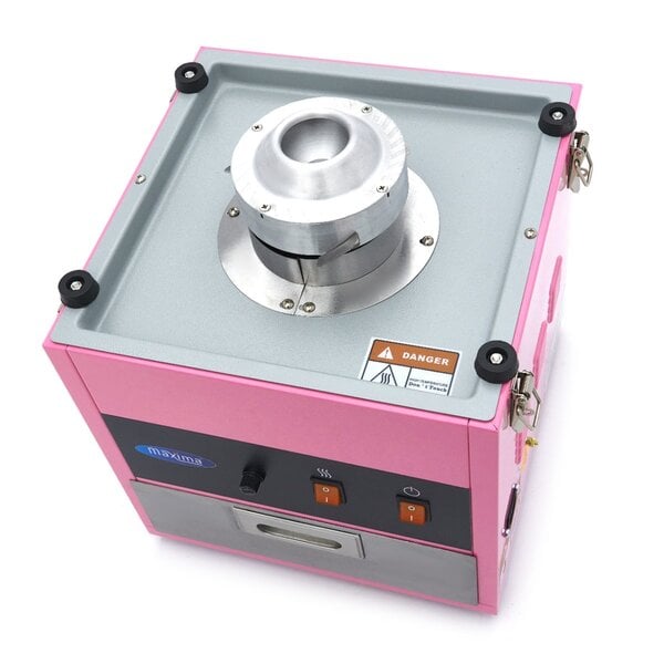 Suikerspinmachine | RVS | Roze | RVS pan | 1.08kW (230V) | Ø520x480(h)mm