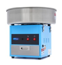 Maxima Suikerspinmachine | RVS | Blauw | RVS pan | 1.08kW (230V) | Ø520x480(h)mm 