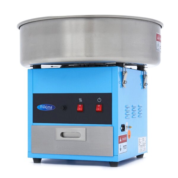 Suikerspinmachine | RVS | Blauw | RVS pan | 1.08kW (230V) | Ø520x480(h)mm