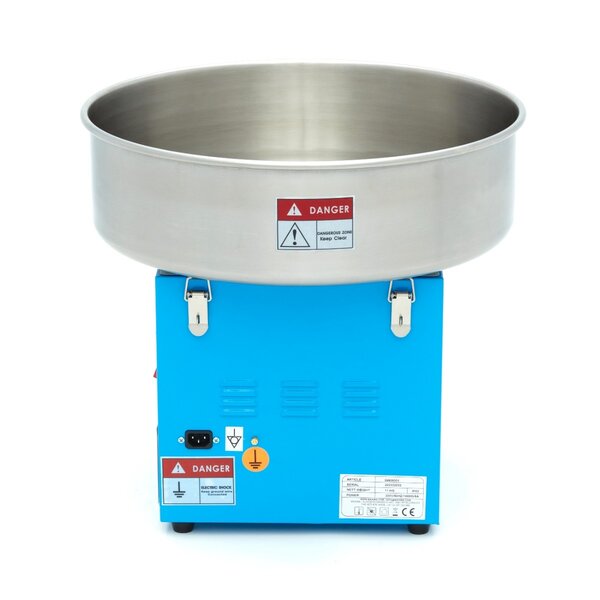 Suikerspinmachine | RVS | Blauw | RVS pan | 1.08kW (230V) | Ø520x480(h)mm