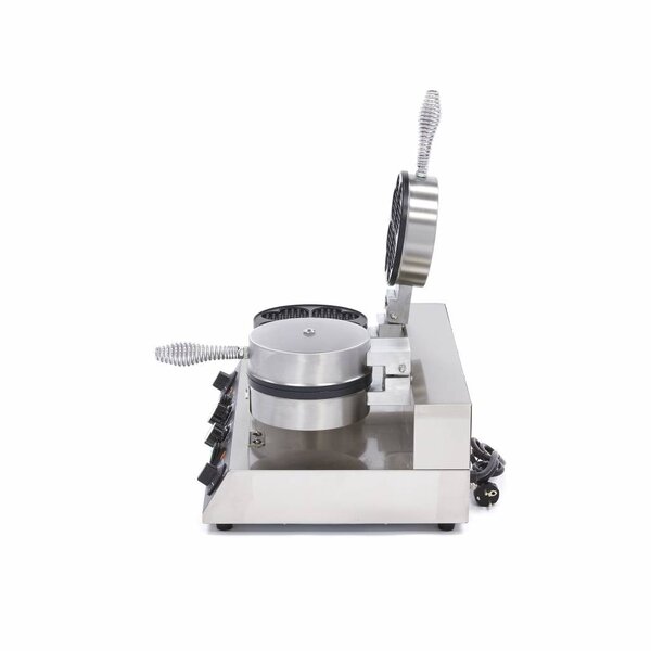 Wafelijzer hartjes | 50–300°C | RVS | Dubbel wafelijzer | 2kW (230V) | 520x380x270(h)mm