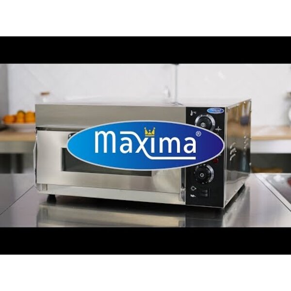 Pizza Oven | 1 Deur | 1 Compartimenten | RVS/Metaal/Glas | 2kW (230V) | 580x580x270(h)mm