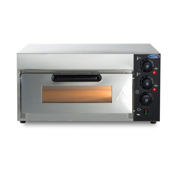Pizza Oven | 1 Deur | 1 Compartimenten | RVS/Metaal/Glas | 2kW (230V) | 580x580x270(h)mm