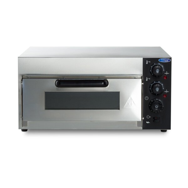 Pizza Oven | 1 Deur | 1 Compartimenten | RVS/Metaal/Glas | 2kW (230V) | 580x580x270(h)mm