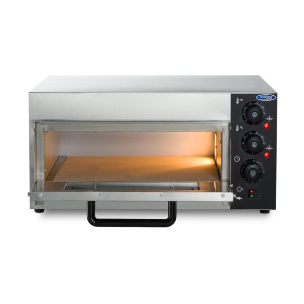 Pizza Oven | 1 Deur | 1 Compartimenten | RVS/Metaal/Glas | 2kW (230V) | 580x580x270(h)mm