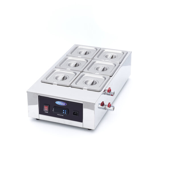 Chocoladesmelter | 1/6 GN | 6 GN Bakken | 30–100°C | 1.5kW (230V) | 410x670x170(h)mm